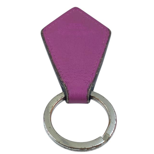 HERMES エルメス ポルトクレ・タブ Porte cles Tab キーリング キーホルダー バッグ チャーム レザー GP パープル シルバー 上品 洗練 高級感 エレガント 人気 定番 スタイリッシュ アクセント ラグジュアリー_6
