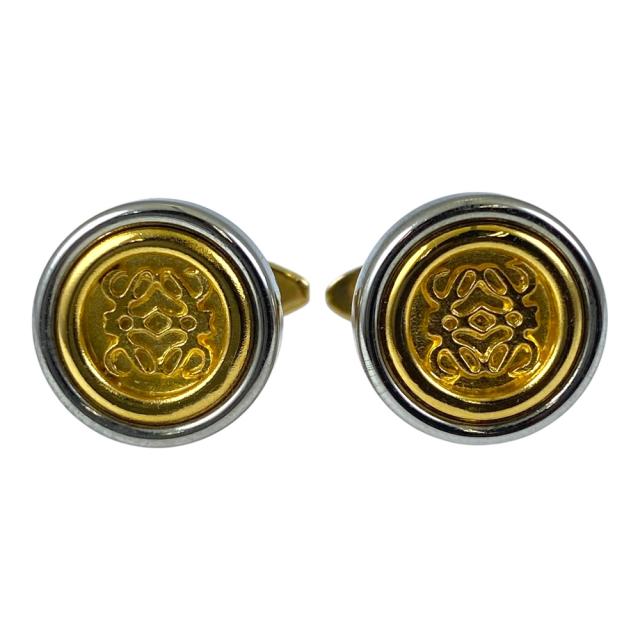LOEWE ロエベ アナグラム カフス カフリンクス カフスボタン ロゴ アクセサリー メタル シルバー ゴールド 上品 洗練 高級感 フォーマル ビジネス 人気 定番 スタイリッシュ エレガント