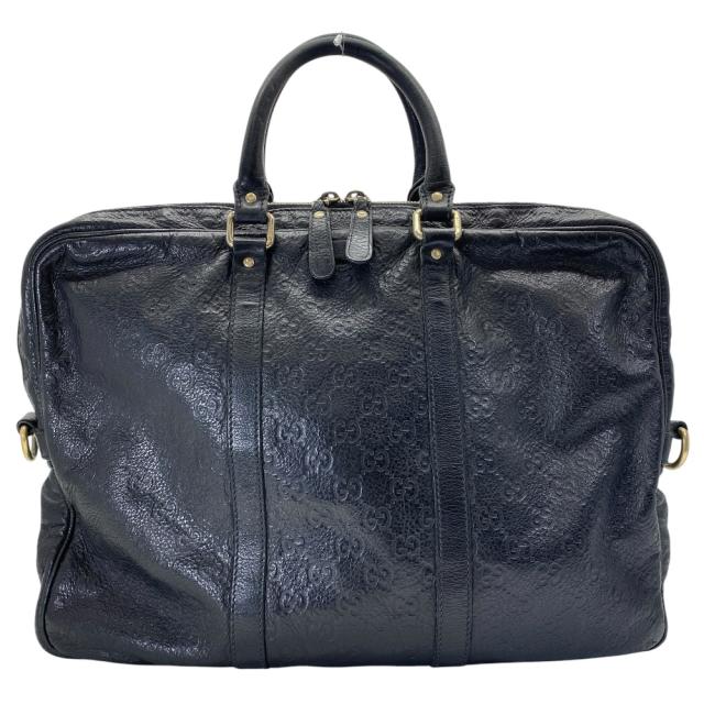 GUCCI グッチ グッチシマ ビジネスバッグ ブリーフケース ハンドバッグ GGロゴ 208468 レザー ブラック 洗練 上品 高級感 ビジネス スタイリッシュ 人気 定番 実用的 エレガント