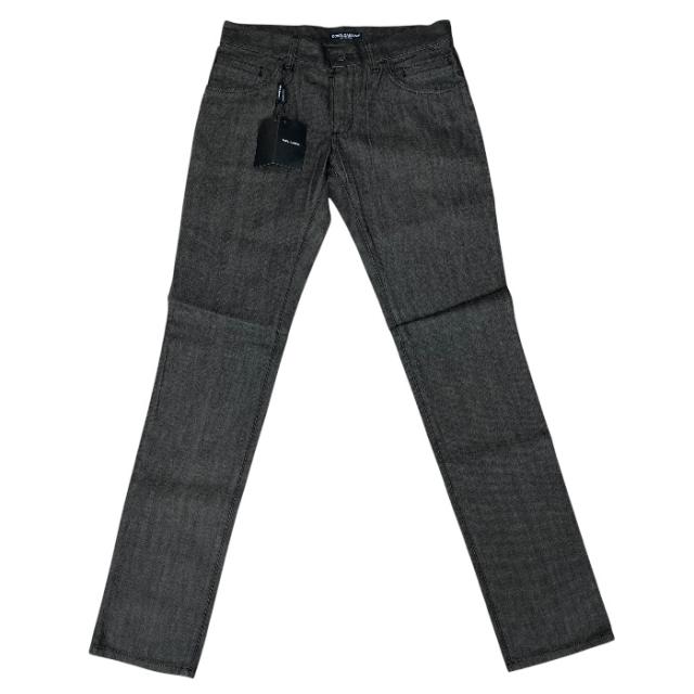 未使用 DOLCE＆GABBANA ドルチェ&amp;ガッバーナ デニム パンツ ジーンズ ボトムス G31TLP G8M01 コットン ブラック (サイズ46) カジュアル 定番 洗練 高級感 人気 おしゃれ 通年