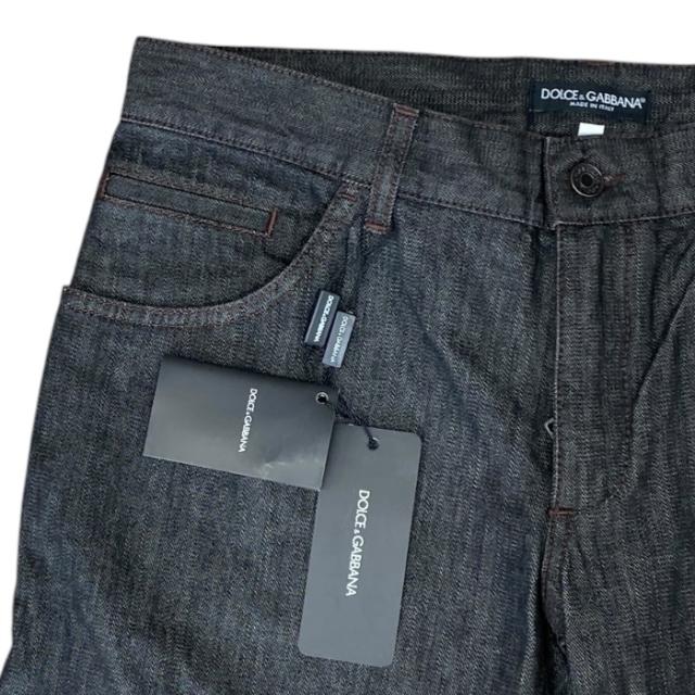 未使用 DOLCE＆GABBANA ドルチェ&amp;ガッバーナ デニム パンツ ジーンズ ボトムス G38WLP G8M74 コットン ブラック (サイズ48) カジュアル 定番 洗練 高級感 人気 おしゃれ 通年_3