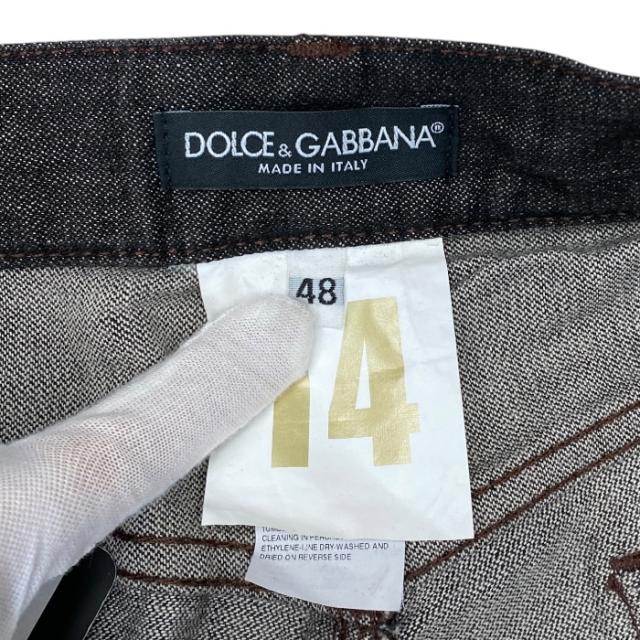 未使用 DOLCE＆GABBANA ドルチェ&amp;ガッバーナ デニム パンツ ジーンズ ボトムス G38WLP G8M74 コットン ブラック (サイズ48) カジュアル 定番 洗練 高級感 人気 おしゃれ 通年_4