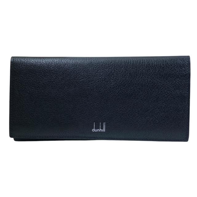 dunhill ダンヒル デューク ファインレザー 長財布 二つ折り財布 折財布 DU20F2101GS001 レザー ブラック 収納力 実用的 洗練 上品 高級感 スタイリッシュ
