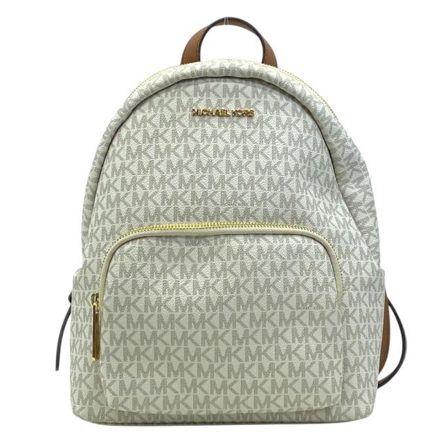 MICHAEL KORS マイケルコース ERIN エリン シグネチャー バックパック リュックサック 35T0GERB8B PVC レザー ホワイト 洗練 上質 デイリー お出かけ 定番