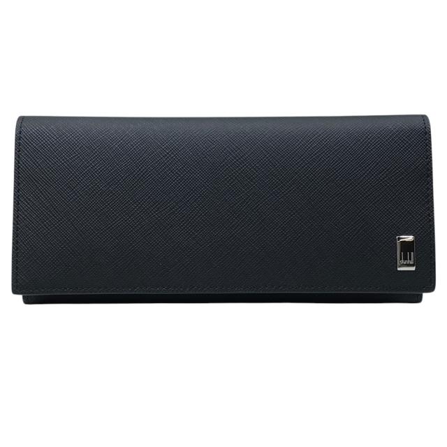 美品 dunhill ダンヒル サイドカーガンメタル 長財布 ロングウォレット 二つ折り財布 19F2F10SG001R レザー ブラック グレー 高級感 上品 本革 レザー コンパクト 収納力 ビジネス メンズ レディース ギフト