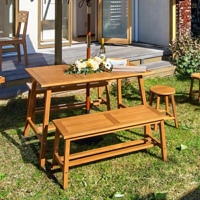 タカショー マリーウッド ダイニングテーブル&ベンチ 3点セット 木製ダイニング ウッドダイニング 北欧風 モダン 家族用 ファミリーダイニングセット おしゃれデザイン 耐久性 高品質 座り心地 良い座り心地 頑丈テーブル 天然木 木製家具 木目調 高さ調整可能 キズ防止の通販は タカショー マリーウッド ダイニングテーブル&ベンチ 3点セット 木製ダイニング ウッドダイニング 北欧風 モダン 家族用 ファミリーダイニングセット おしゃれデザイン 耐久性 高品質 座り心地 良い座り心地 頑丈テーブル 天然木 木製家具 木目調 高さ調整可能 キズ防止の通販は