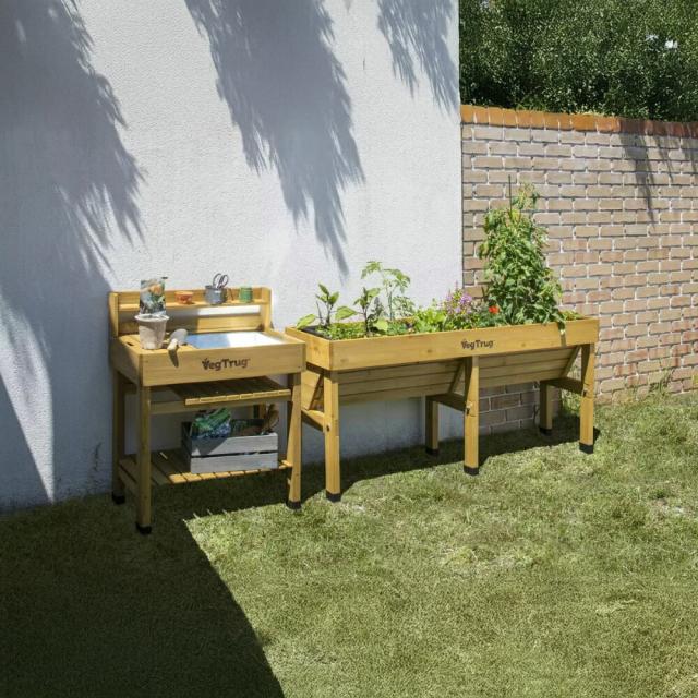 ベジトラグ ウォールハガー L VegTrug Wallhugger ガーデニング プランター 大型プランター 野菜栽培 家庭菜園 園芸用品 簡単設置 壁際設置 屋外 屋内 両用 高品質 耐久性 軽量 木製フレーム スタイリッシュ モダンデザイン 錆びにくい シンプルデザイン 多目的 送料無料_5