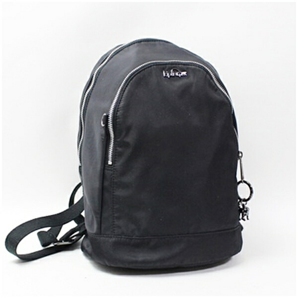 キプリング リュックサック ナイロン ブラック メタルマスコット付き 中古 Aランク Kipling 女性 レディース カジュアル 6,533円