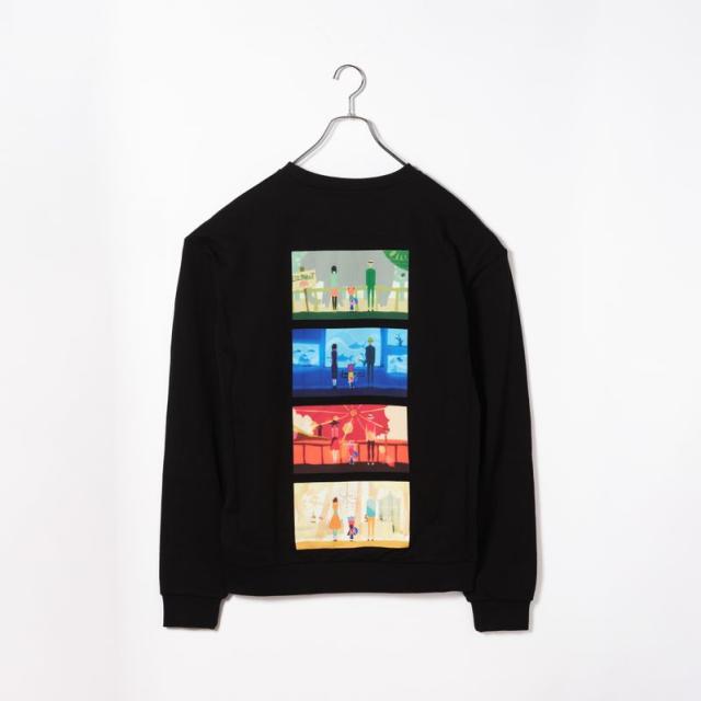 【新品/公式】SPY×FAMILY｜AMICIS  家族の日常 刺繍入りスウェット Black XLサイズ 公式グッズ colleize 公式ライセンス_2