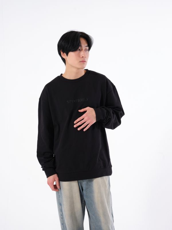 【新品/公式】SPY×FAMILY｜AMICIS  家族の日常 刺繍入りスウェット Black XLサイズ 公式グッズ colleize 公式ライセンス_3