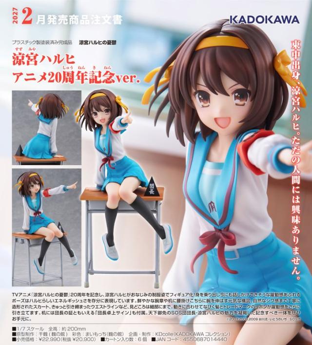【新品/公式】涼宮ハルヒの憂鬱_KDcolle 涼宮ハルヒ アニメ20周年記念Ver. 公式グッズ colleize 公式ライセンス