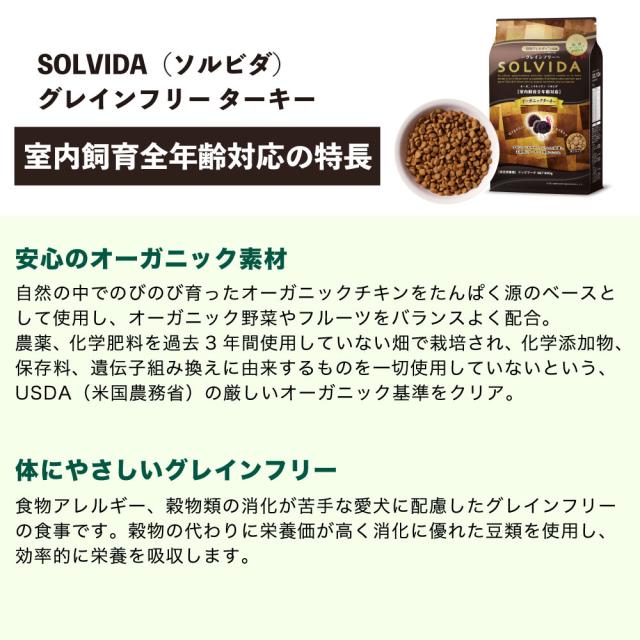 ソルビダ グレインフリー チキン 室内飼育体重管理用 5.8kgx2袋 
