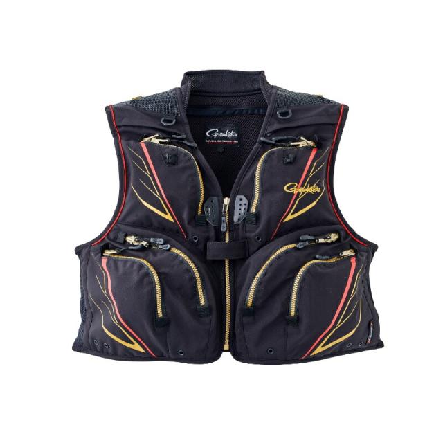 がまかつ GM2327 ハーフメッシュベスト M ブラック