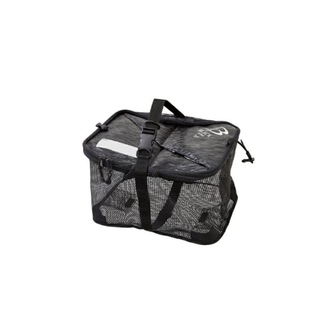 がまかつ GM2543 活かしメッシュバッカン 45cm ブラック(BLACK WORKS)