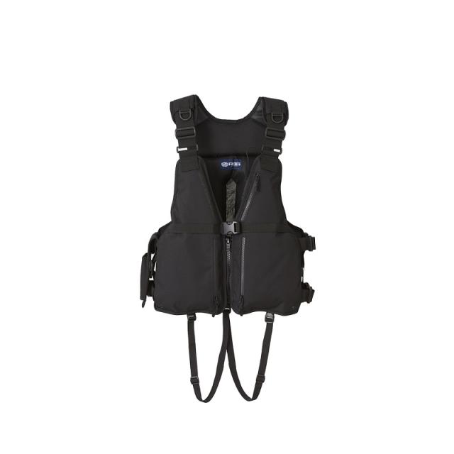 リバレイ 7694 RBB ロックショアシューティングベストII フルブラック