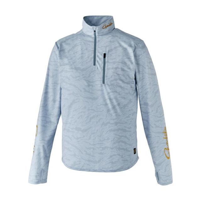 がまかつ GM3728 NFZジップシャツ ライトグレー LL