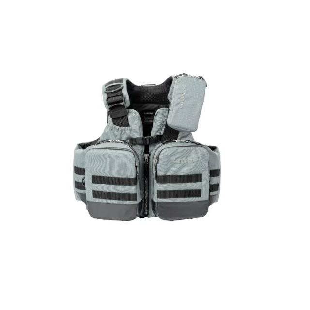 シマノ VF-274W アクトゲームベスト XL ストームグレー