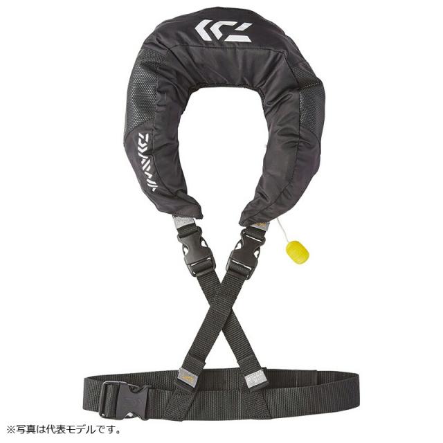 ダイワ DF-2520 ショートライフジャケット(ネックタイプ手動膨脹式) フリー ブラック