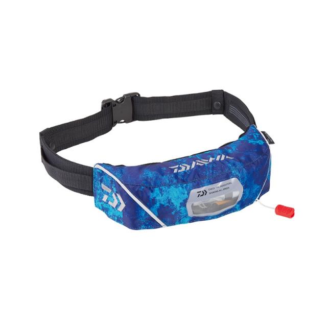 ダイワ DF-2222 インフレータブルライフジャケット(ウエストタイプ自動・手動膨脹式) ボトムオーシャン フリー