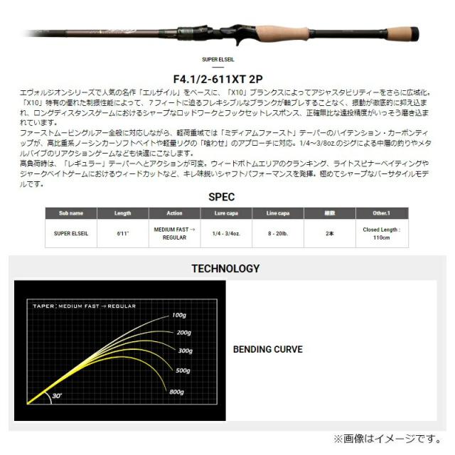 メガバス デストロイヤー オロチX10 2ピース F4.1/2-611XT 2P スーパーエルザイル