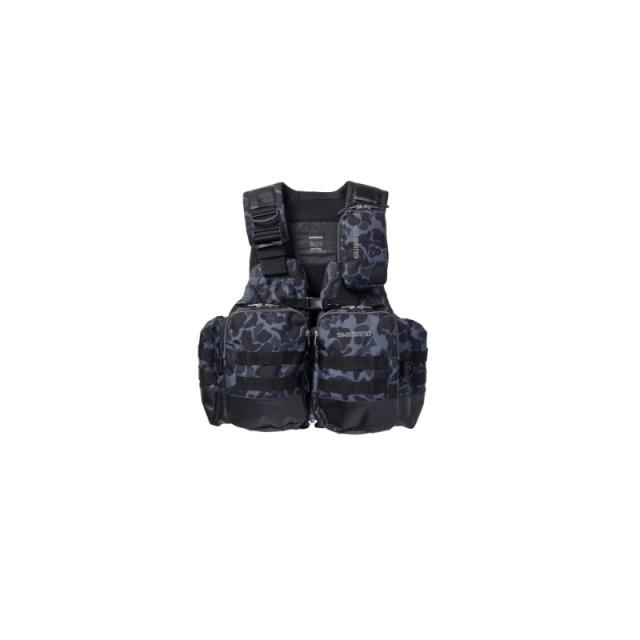 シマノ VF-274W アクトゲームベスト M ブラックダックカモ