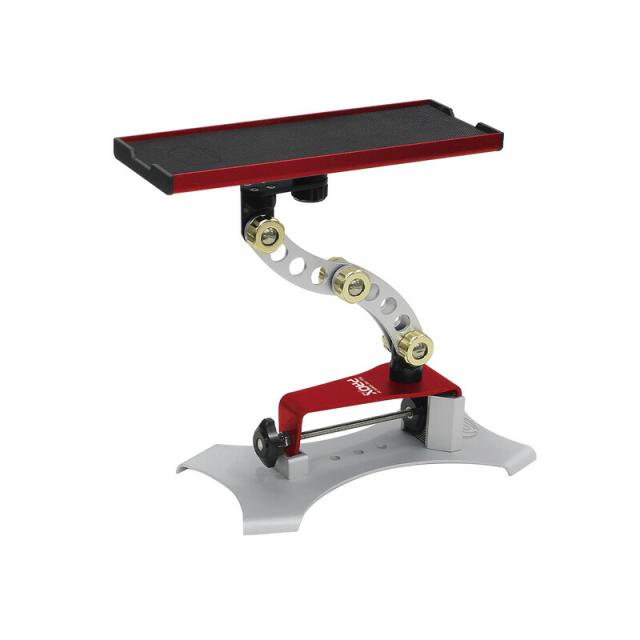 プロックス PX9286MSR 攻棚ワカサギ マルチアクションテーブル 万力/スタンド合体版 レッド