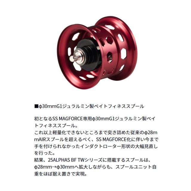 ダイワ 25 アルファスBF TW 6.3L / バス ベイトリール 左巻き