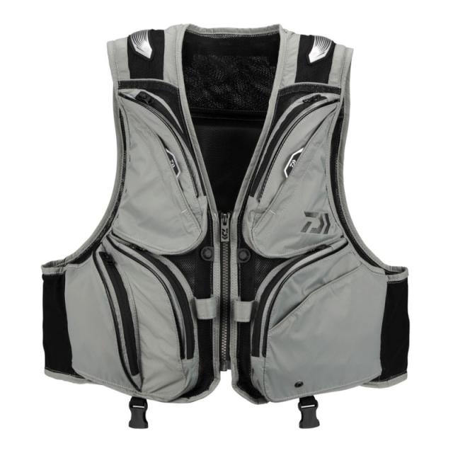 ダイワ DV-3025F フロートショートフィッシングベスト グレー XL