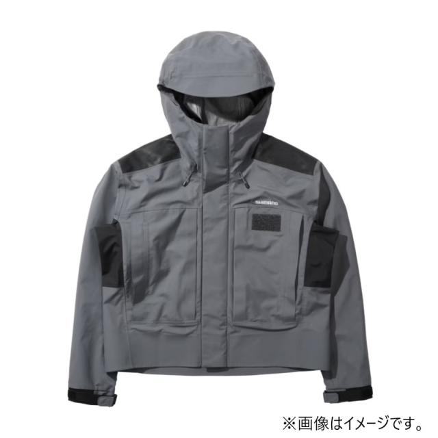 シマノ RA-065Y ウェーディング レインジャケット03 M チャコール