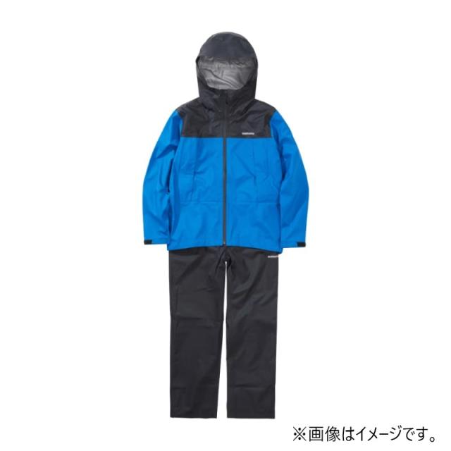 シマノ RA-047X 3レイヤー レインスーツ 3XL ブルー