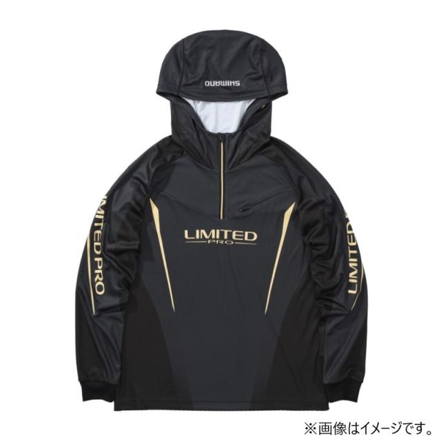 シマノ SH-124Y リミテッドプロ ハーフジップフーディ M リミテッドブラック