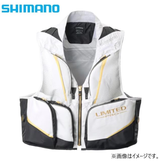 シマノ VE-560Y リミテッドプロ2WAYベスト M ホワイト