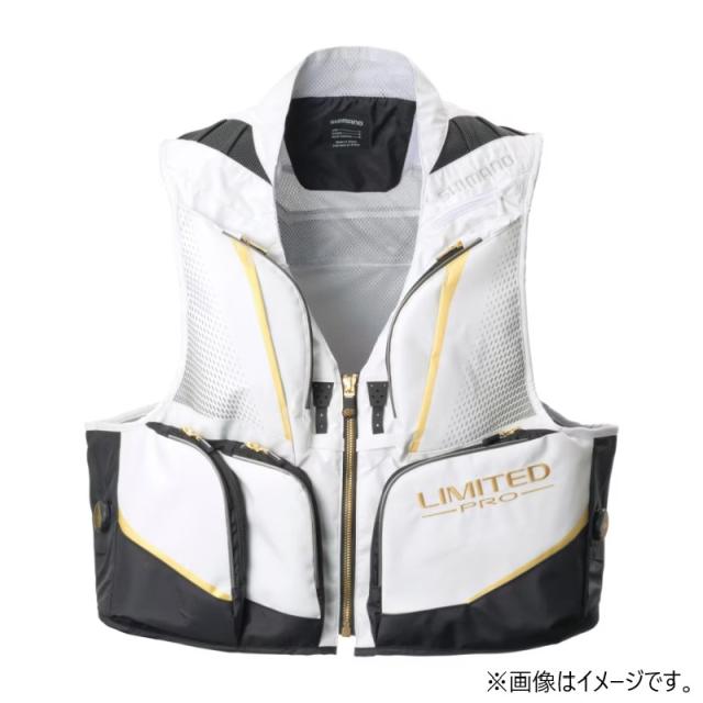 シマノ VE-560Y リミテッドプロ2WAYベスト L ホワイト
