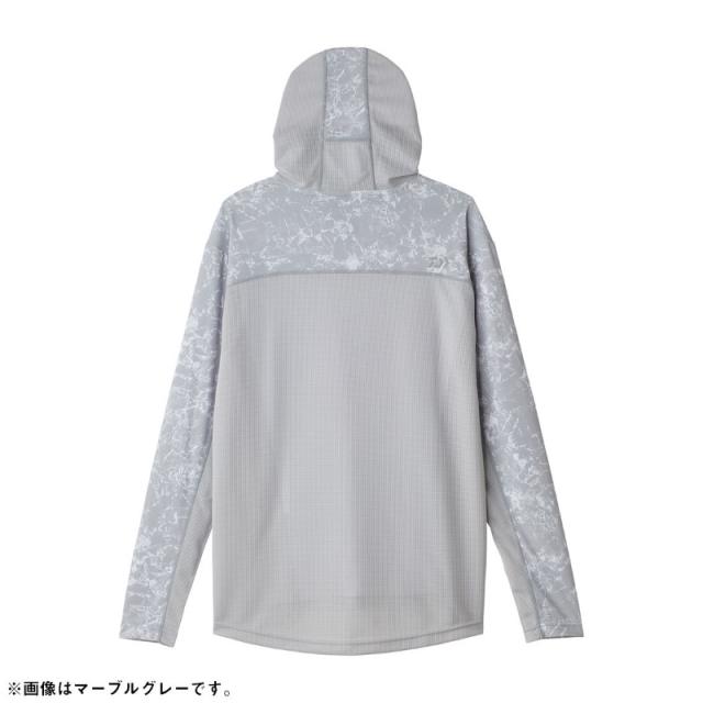 【生地一覧②】ハンドメイド ダイワ DE-3625 ボートゲームフーディシャツ ブルーグレー L その他