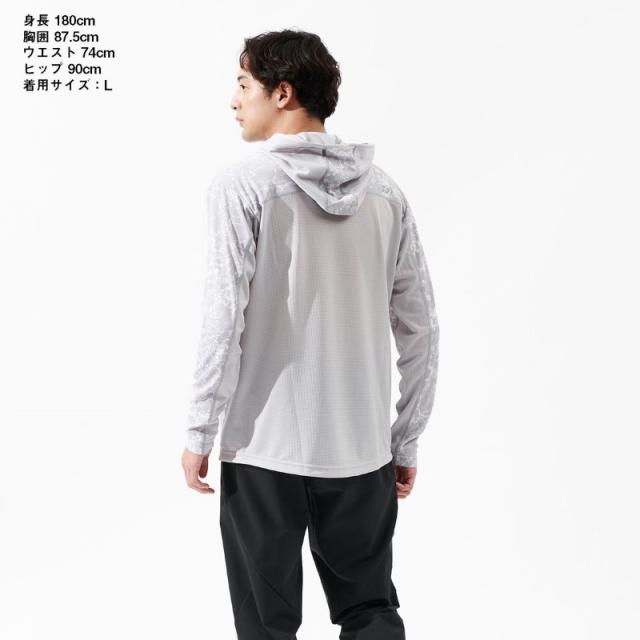 ダイワ DE-3625 ボートゲームフーディシャツ ブルーグレー L その他