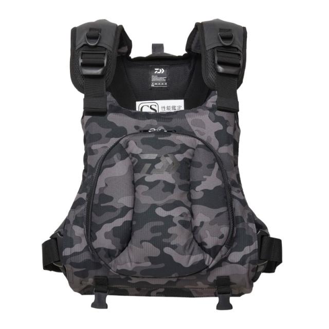 ダイワ DF-6624 PDゲームベスト ブラックカモ フリー