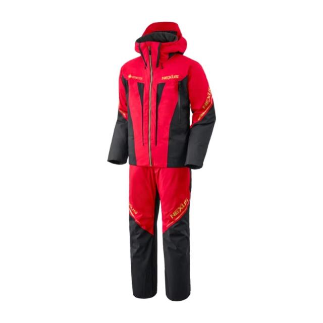 シマノ RT-133Y ネクサス ゴアテックス テクノレイヤードスーツ XL レッド / 防寒着 防寒ウェア 上下セット