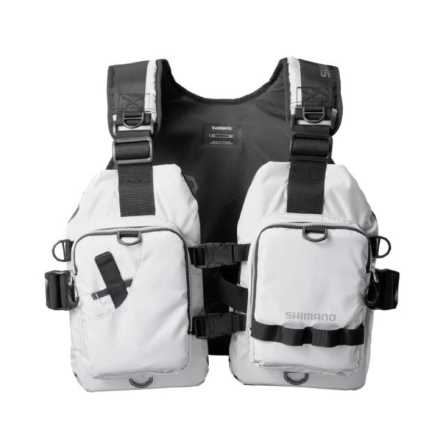 シマノ VF-068T ゲームベスト ライト F ライトグレー / ライフジャケット フローティングベスト