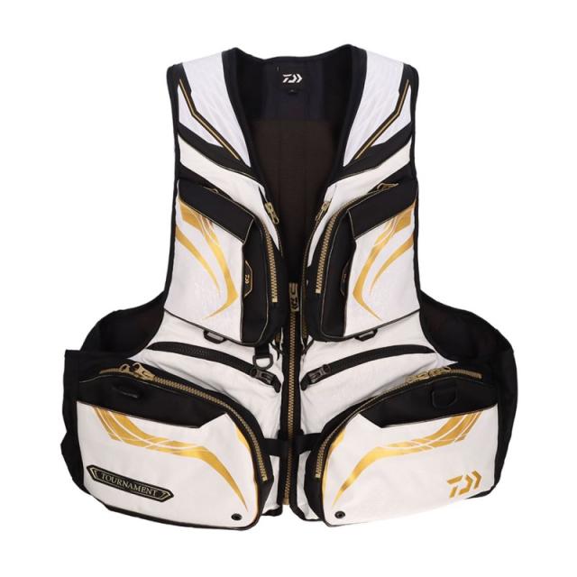 ダイワ DF-3025T トーナメント バリアテック サイバーフロート 3XL ホワイト / 磯釣り フローティングベスト
