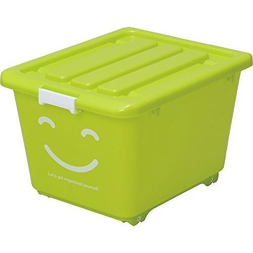 和泉化成 収納ケース 子供部屋に ハッピーケース ショート・グリーン 3091G (幅39×奥50×高32cm)