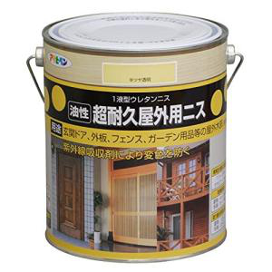 アサヒペン　超耐久屋外用ニス　1．8Ｌ　半ツヤ透明