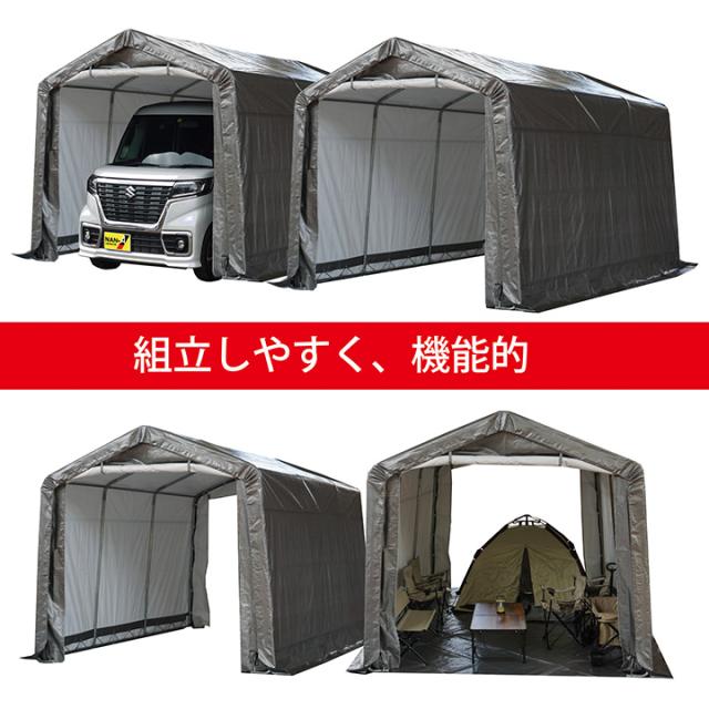 送料無料 同梱不可 南栄工業 パイプ 車庫 倉庫 物置 ガレージ マルチストレージ 3040 B SVU 軽自動車用 南榮工業_2