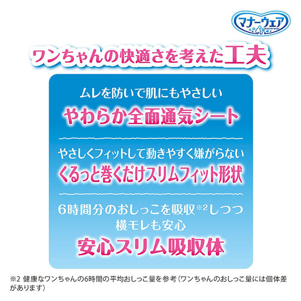 《まとめ買い 8袋セット》 ユニチャーム　マナーウェア　男の子用　Mサイズ　小〜中型犬用　モカストライプ・ライトブルージーンズ　42枚_4