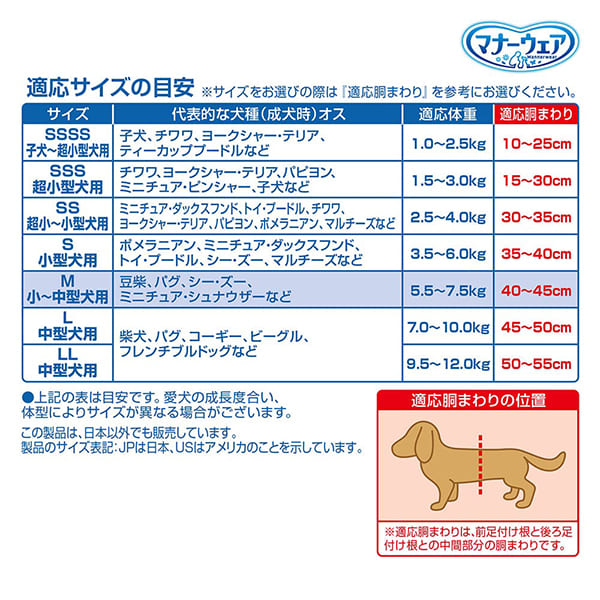 《まとめ買い 8袋セット》 ユニチャーム　マナーウェア　男の子用　Mサイズ　小〜中型犬用　モカストライプ・ライトブルージーンズ　42枚_7