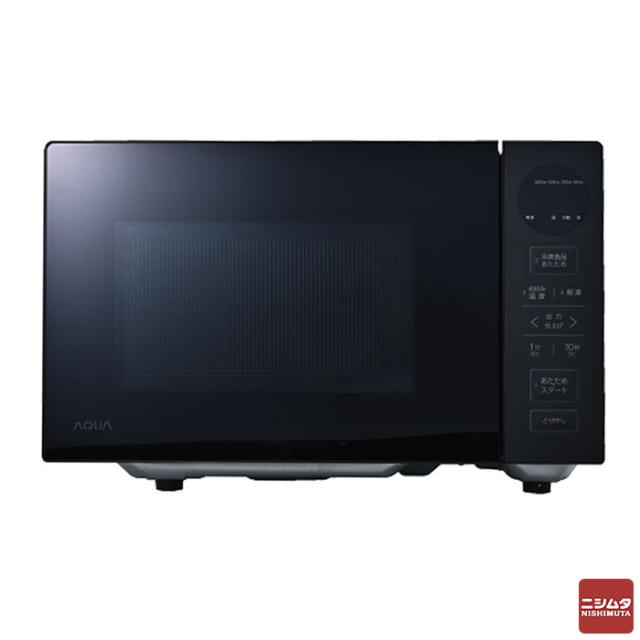 アクア AQUA 単機能 電子レンジ AQM-KF20P-K 20L ブラック フラット ヘルツフリー