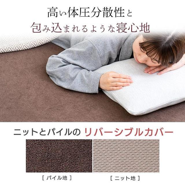 アイリスオーヤマ マットレス シングル 低反発 厚さ8cm ウレタン リバーシブルカバー MATK8-S_2