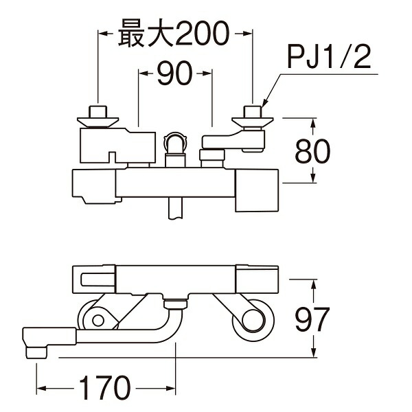 SANEI　サーモシャワー混合栓　SK1811【送料無料】_1