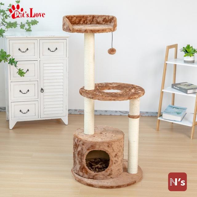 ペッツラブ　キャットタワー　PL-CTW04　おしゃれ　当店オリジナル　インテリア　組み立て簡単【送料無料】【N's】