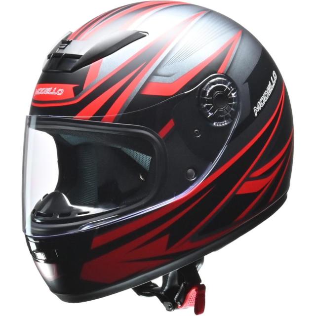 リード工業(LEAD)  MODELLO (モデーロ) バイクヘルメット フルフェイス  マットガンメタ フリーサイズ