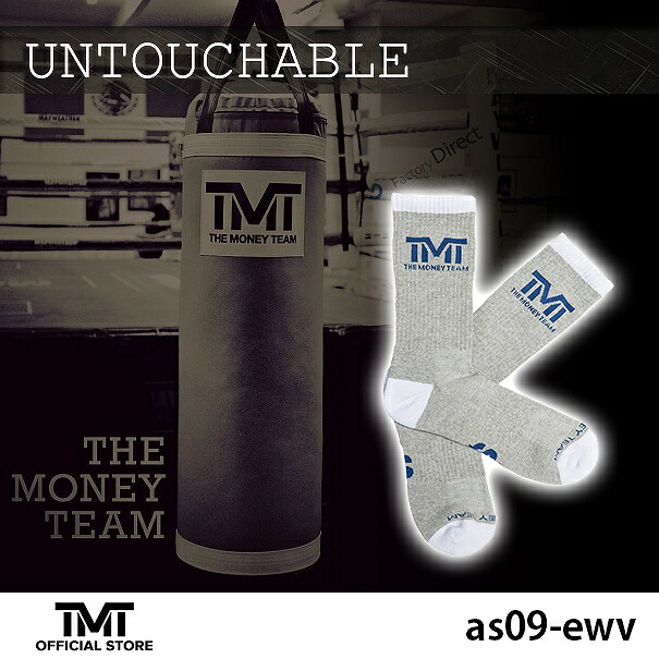 tmt-as09-ewv THE MONEY TEAM ザ・マネーチーム UNTOUCHABLE スポーツ ソックス 靴下 ザ・マネーチーム フロイド・メイウェザー ボクシング ハイソックス 男性用 メンズ THE MONEY TEAM WBC WBA(靴下 ソックス TMT メンズ ボクシング)